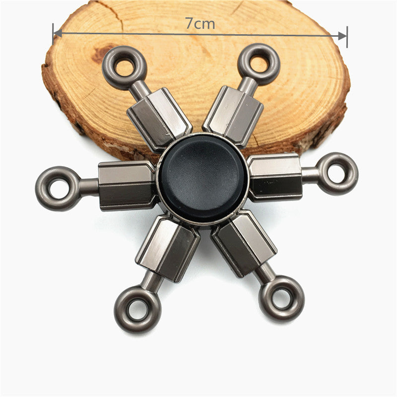 Colorful Metal Fidget Hand Spinner Finger Focus Toy Adult Rainbow Zinc Alloy Ninja Shuriken Sharingan Toys for Adult Bearing Toy