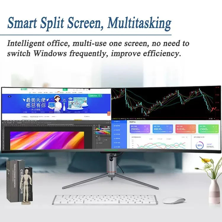 38 Inch 4K 75hz Gaming Desktop Computer 3840*1600 Curved Computer Monitor Gaming Pc Monitor