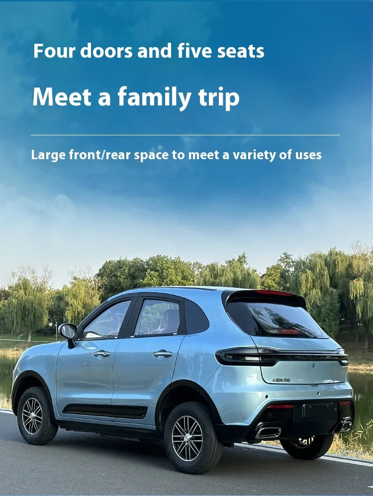 Low Speed LHD Left-Steering Mini Electric Four-Wheel Vehicle New Energy Electric Dual-Purpose Car Home Use 5-Seater 4-Door
