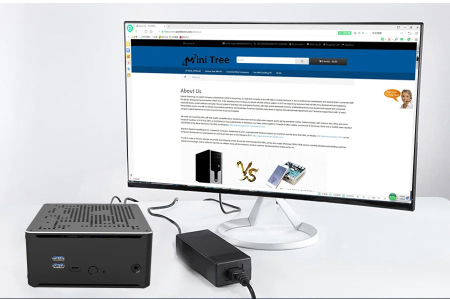 Intel Xeon 2176M ECC RAM Win11 Mini Gaming PC 2*DDR4 NVME 2Lans Office Gamer Desktop Mini Computer 2286M Web Mini Server Host
