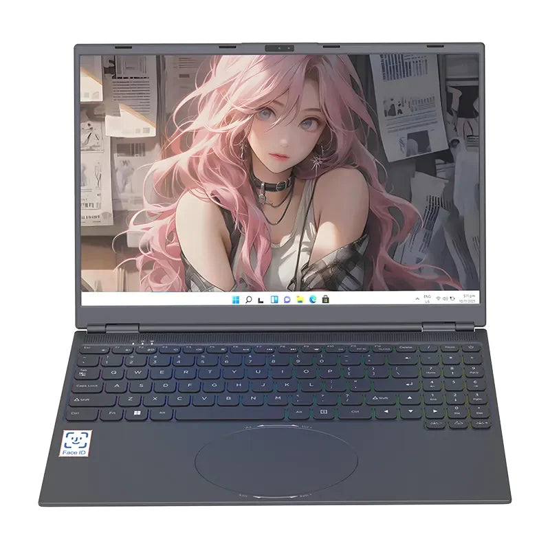 High Quality 16 Inch 1920*1080 Ips Laptop Intel Core I3-8109U Dual Core 3Ghz Face Recognition Function Office Gaming Laptop