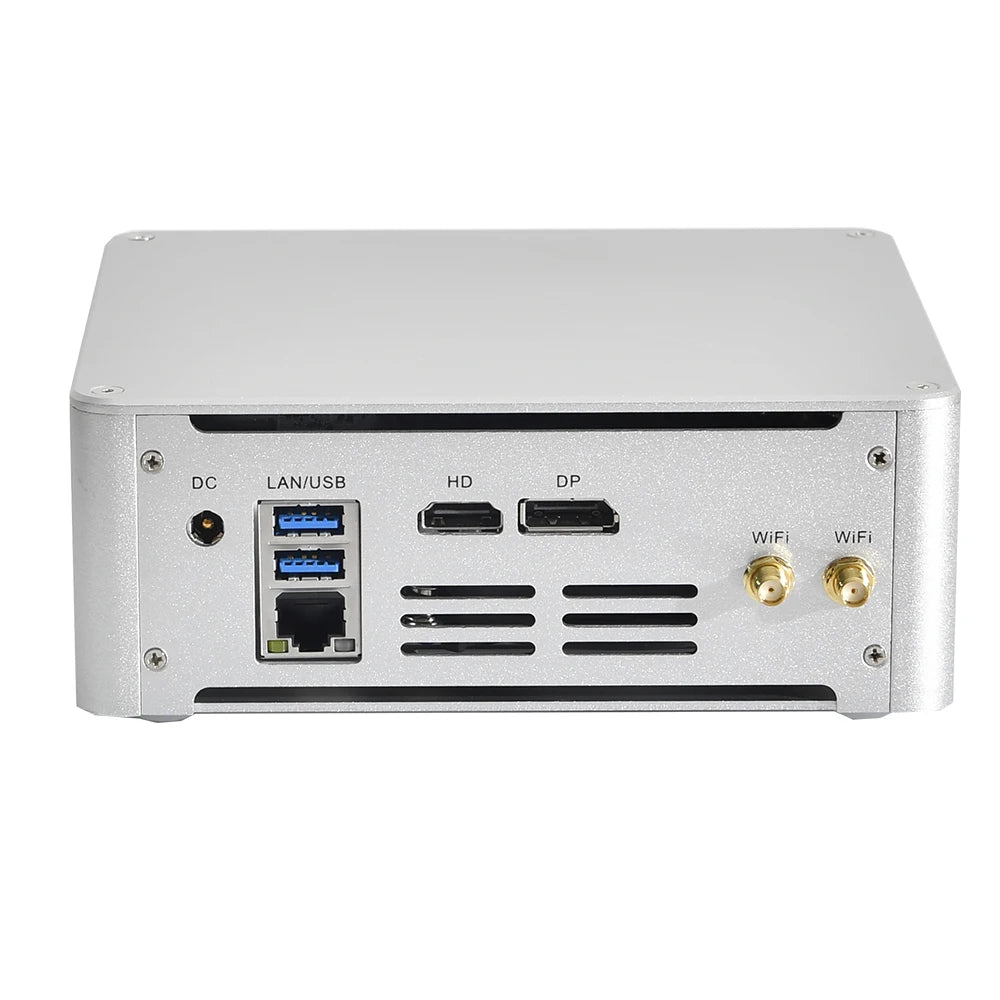 New Intel Desktop PC Gaming I5-7300HQ Mini LCD Display Windows 10 2*DDR4 M.2 NVMe Video Editing HTPC Digital Signage 3-Year