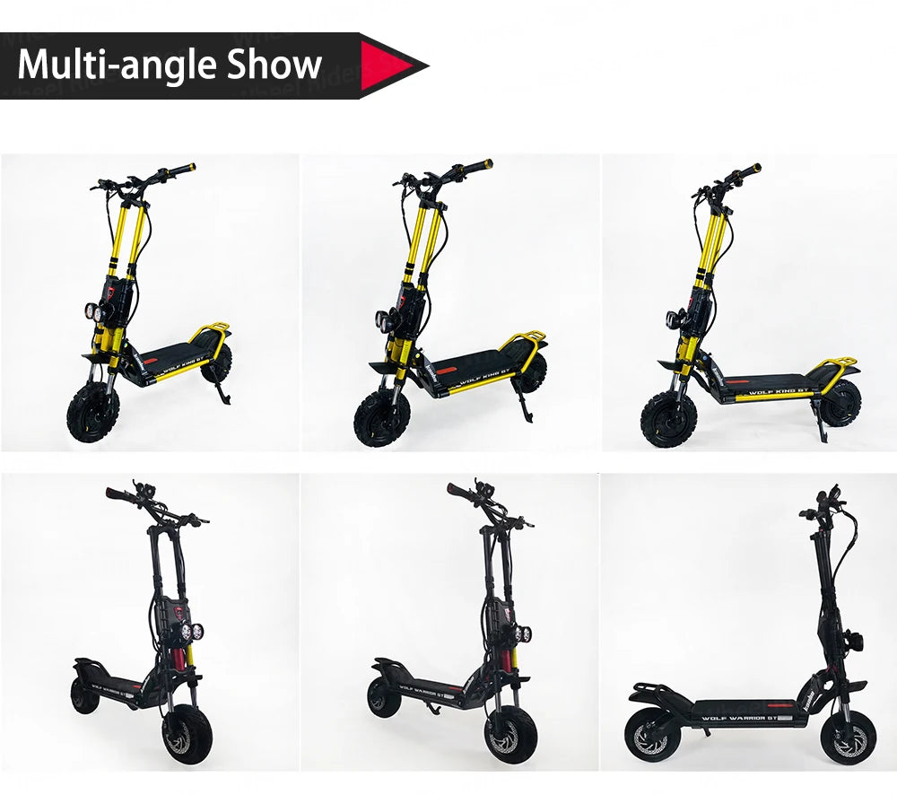 KB Wolf King GT Pro 2000W*2 Dual Motor 72V 35Ah Battery 11inch Run-proof Tires TFT Display Sine Wave Controller Electric Scooter