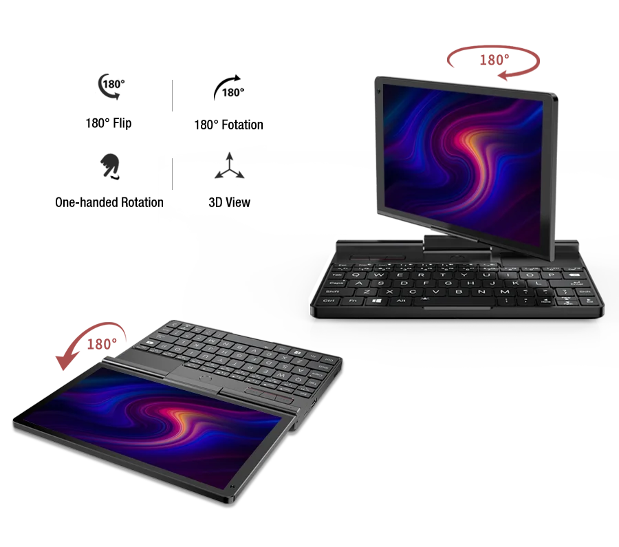 New Cheap GPD Pocket 3 Windows Gaming Laptop Notebook PC Computer Intel i7 1195G7 16GB RAM 1TB SSD KVM RS232 Module