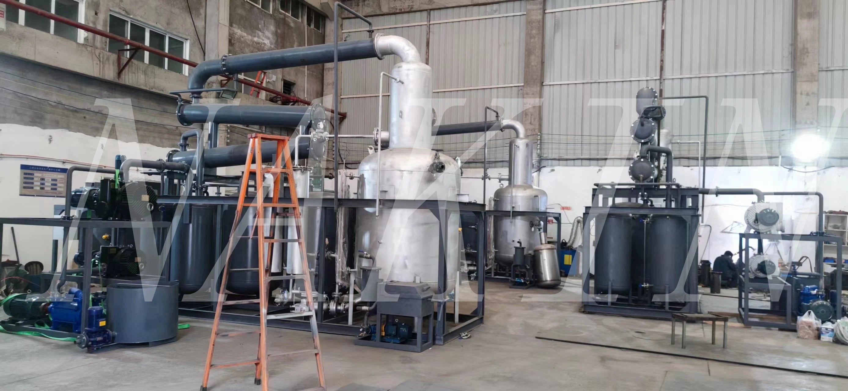 Clean Yellow Base Oil Make New Lube Engine Oil Waste Black Car Oil Recycling Machine