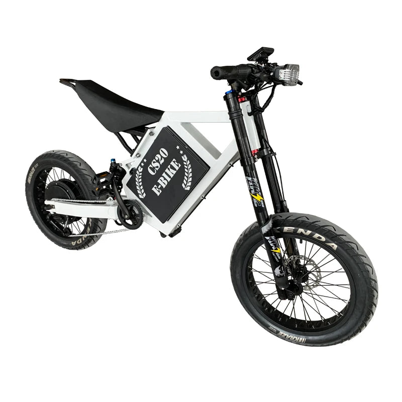 CS20 72V 8000W 12000W 15000W E-bike Turtle Tire Electric Dirt Bike Enduro Electric Bike