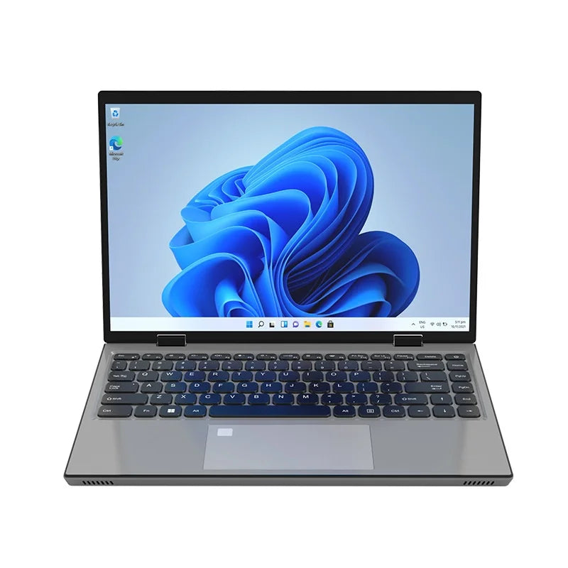Hot Selling 14 Inch Slim Yoga Metal Touch Screen Laptop Intel 16Gb 2240*1440 Ips Windows 11 360 Degree Win11 Personal & Home Use