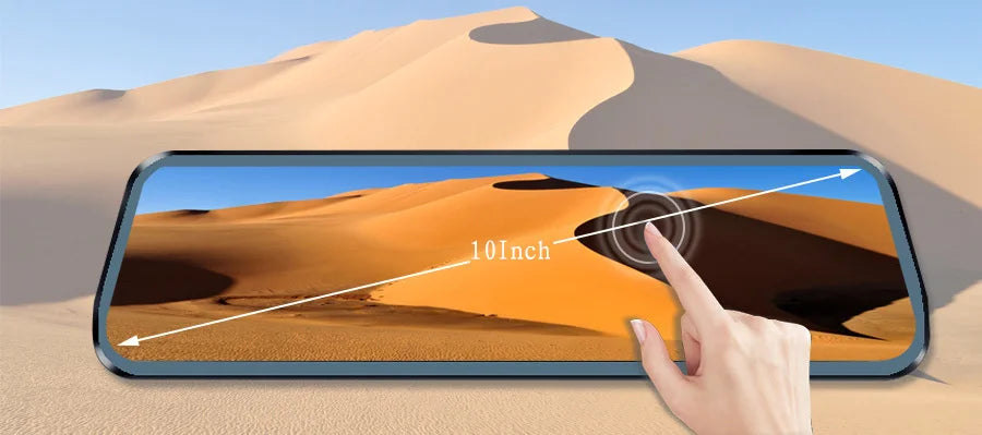 10 Inch Touch Screen Stream Media Car DVR Dash Cam Dual Lens Rear View Mirror Auto Dashcam Video Recorder Car HD Dash Camera