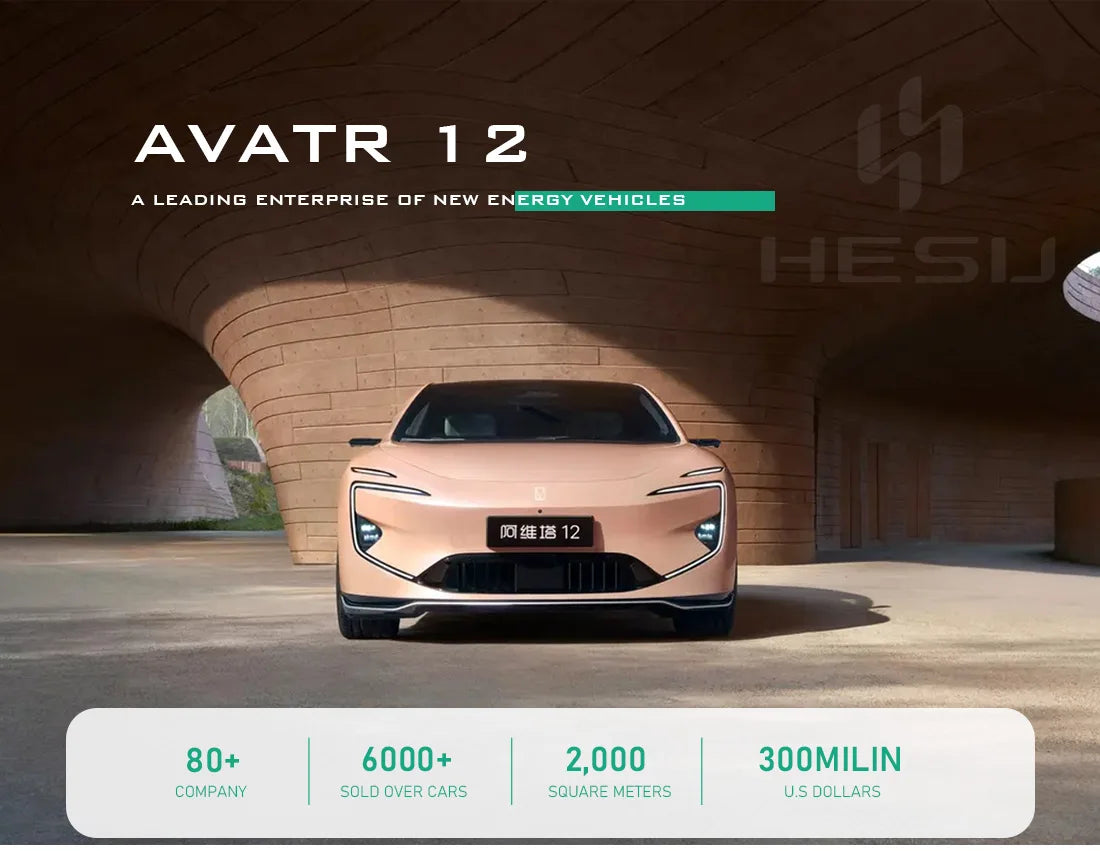 Changan Avatr 12 EV 2024 Electric Car 4WD Left Steering 700KM Range Large Sedan New Energy Vehicle