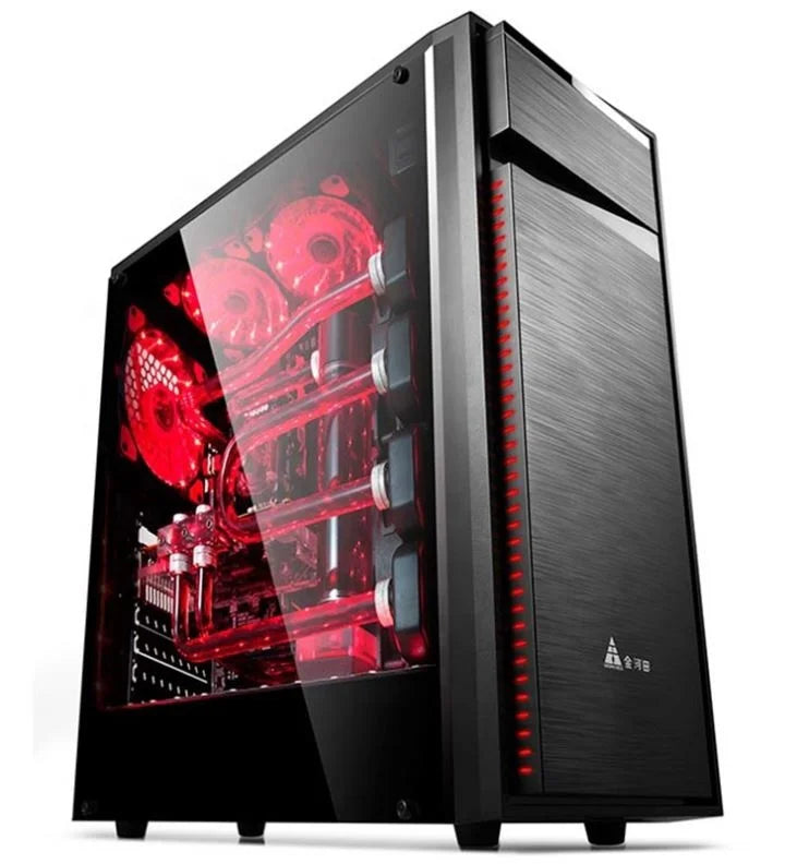 24 Inch Monitor Quite Core I9 Processor Ultimate Tower Computer Set Game Office Full Pc 16G SSD HDD GTX 1660 6G Gaming Desktop