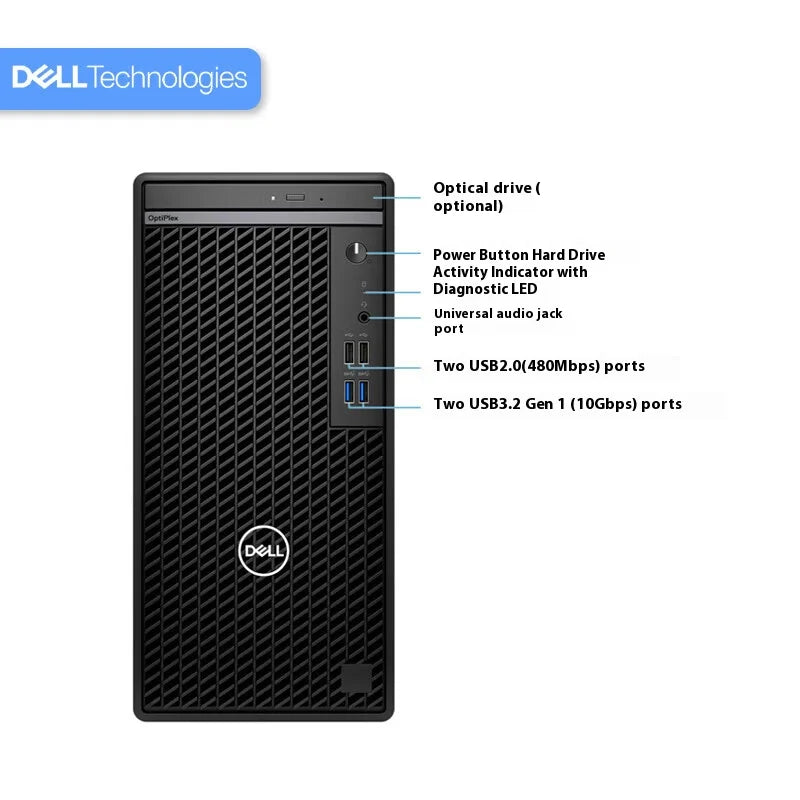 DE-LL OptiPlex 7010MT Commercial Desktop i5-12500 | 8GB RAM 512GB Solid State | Optimal for Efficient Office Enterprises