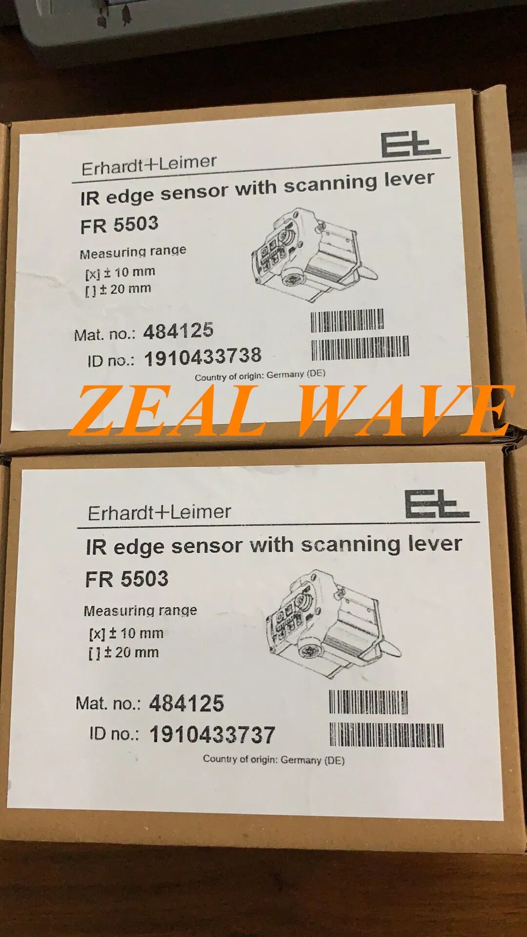 Germany E+L EL Leimer Infrared Edge Detection Electric Eye FR5503 Sensor 364129 484125