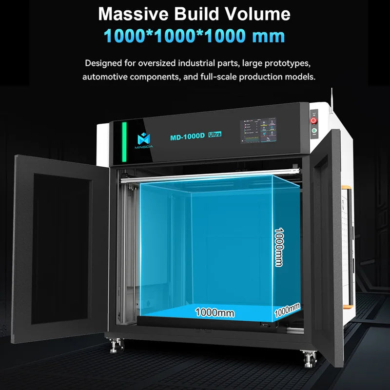 Mingda MD-1000D Ultra Impresin 3d De Parachoques De Automvil Maquina De Fabricar Bumper En 3d Printing for Car Parts