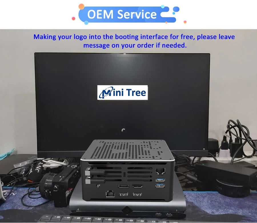 Intel Xeon 2176M ECC RAM Win11 Mini Gaming PC 2*DDR4 NVME 2Lans Office Gamer Desktop Mini Computer 2286M Web Mini Server Host