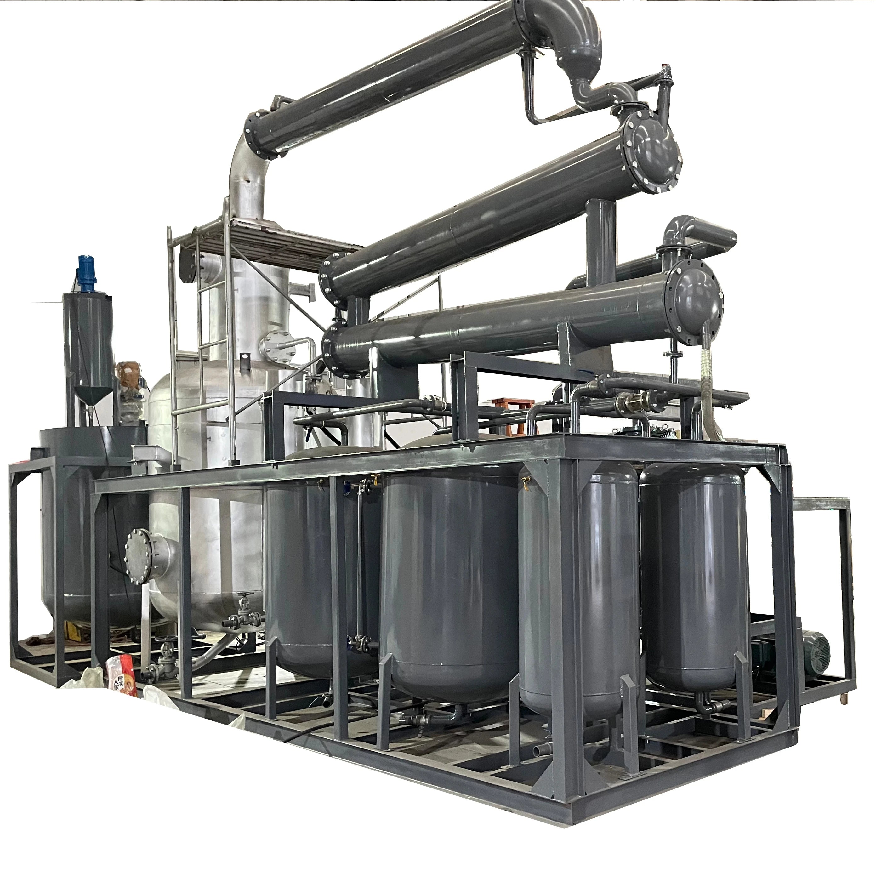 Clean Yellow Base Oil Make New Lube Engine Oil Waste Black Car Oil Recycling Machine