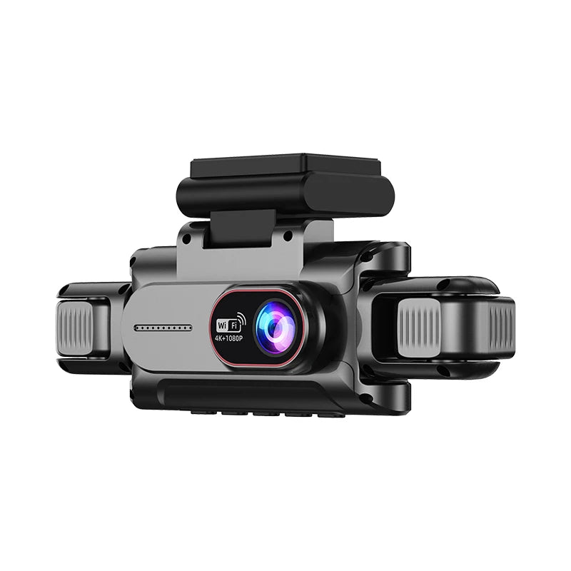3 Inch Screen WIFI 4 Channel Dashcam Driving Assistance 24 Hour Parking Mode 360 Degree 4 Lens Night Vision Car DVR Camera