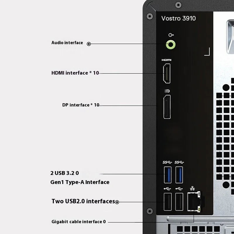 Ordinateur Portable De Ll Vostro  Desktop V3910 I5-12400 8g 512g Workstation Pc Computer
