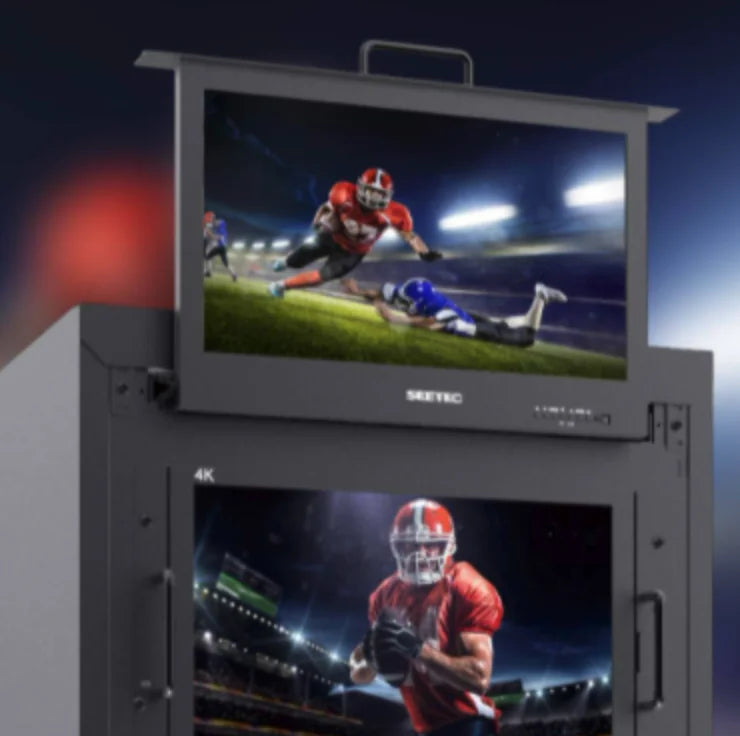 SEETEC SC173-9HD-56 17.3 Inch 1RU Pull Out Rack Mount Monitor Full HD1920x1080 for Broadcast Director Monitor