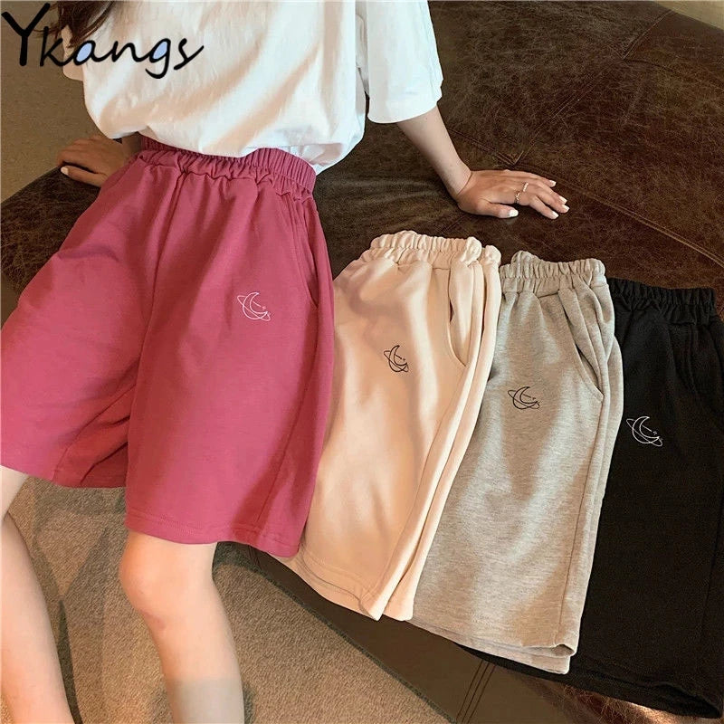 Cute Y2K Striped Pants Women Kawaii Sweet Harajuku Fleece Sports Korean Fashion Sweatpants Girly Basic Cartoon Japanese Trousers