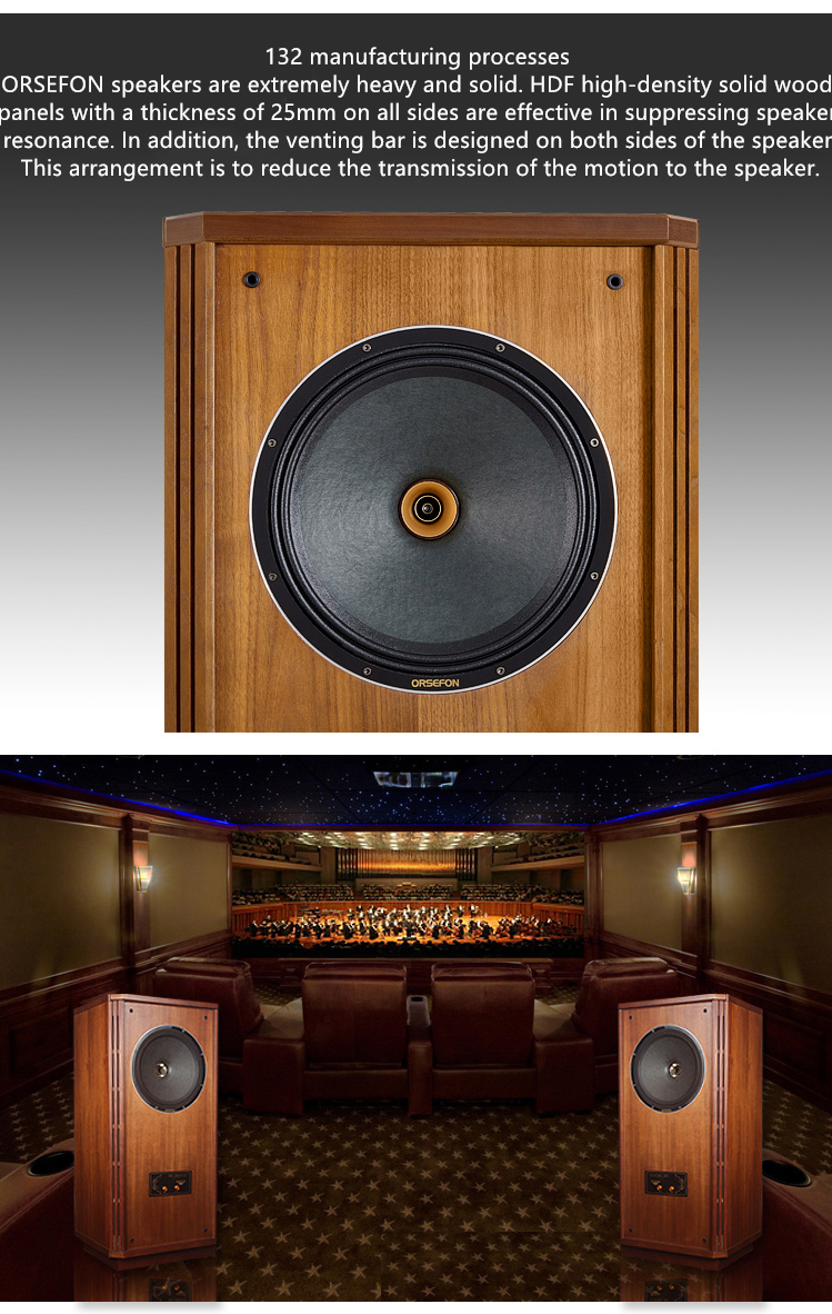 GL-002 Princess 12 Inch Coaxial Audiophile HiFi Loudspeaker Passive Fever Speaker 6-8ohm/300W