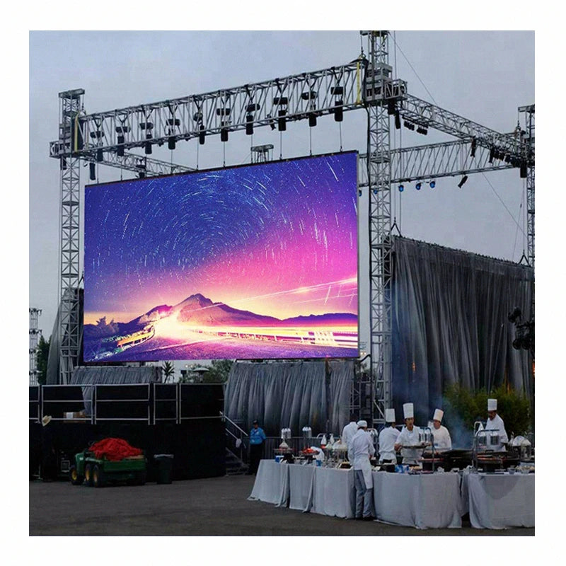Outdoor LED Screen P10 Full Color 640*640mm Waterproof IP65 64*64 Pixels SMD RGB LED Display Panel Big Billboard
