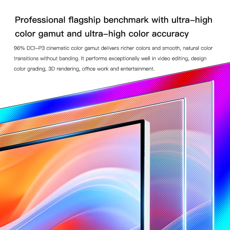 Kuycon 32 INCH Display 2K 4K 5K Resolution 60HZ Refresh LCD Monitors Gaming PC Desktop Monitor