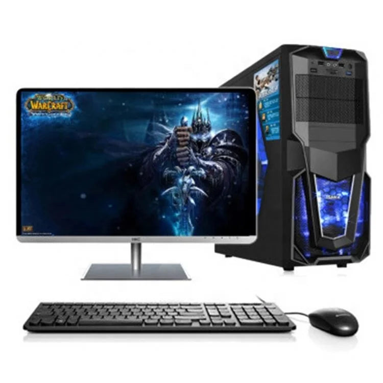 Low Cost Stock Product Desktop Computer 21.5 Inch Core I5 I7 Win10 System Unit 16GB 8GB RAM HDD SSD Cheap Price Oem Gaming Pc