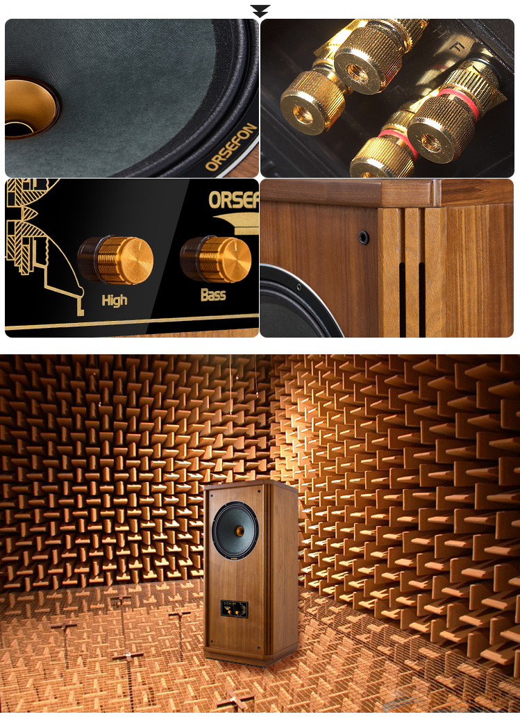 GL-002 Princess 12 Inch Coaxial Audiophile HiFi Loudspeaker Passive Fever Speaker 6-8ohm/300W