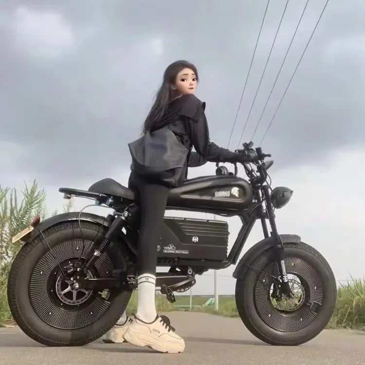 2025 Fatebike Ebike Reservation Remote Power off City Electric Bicycle Wide Fat Tire Electric Bike Outdoor Commuting E Bike
