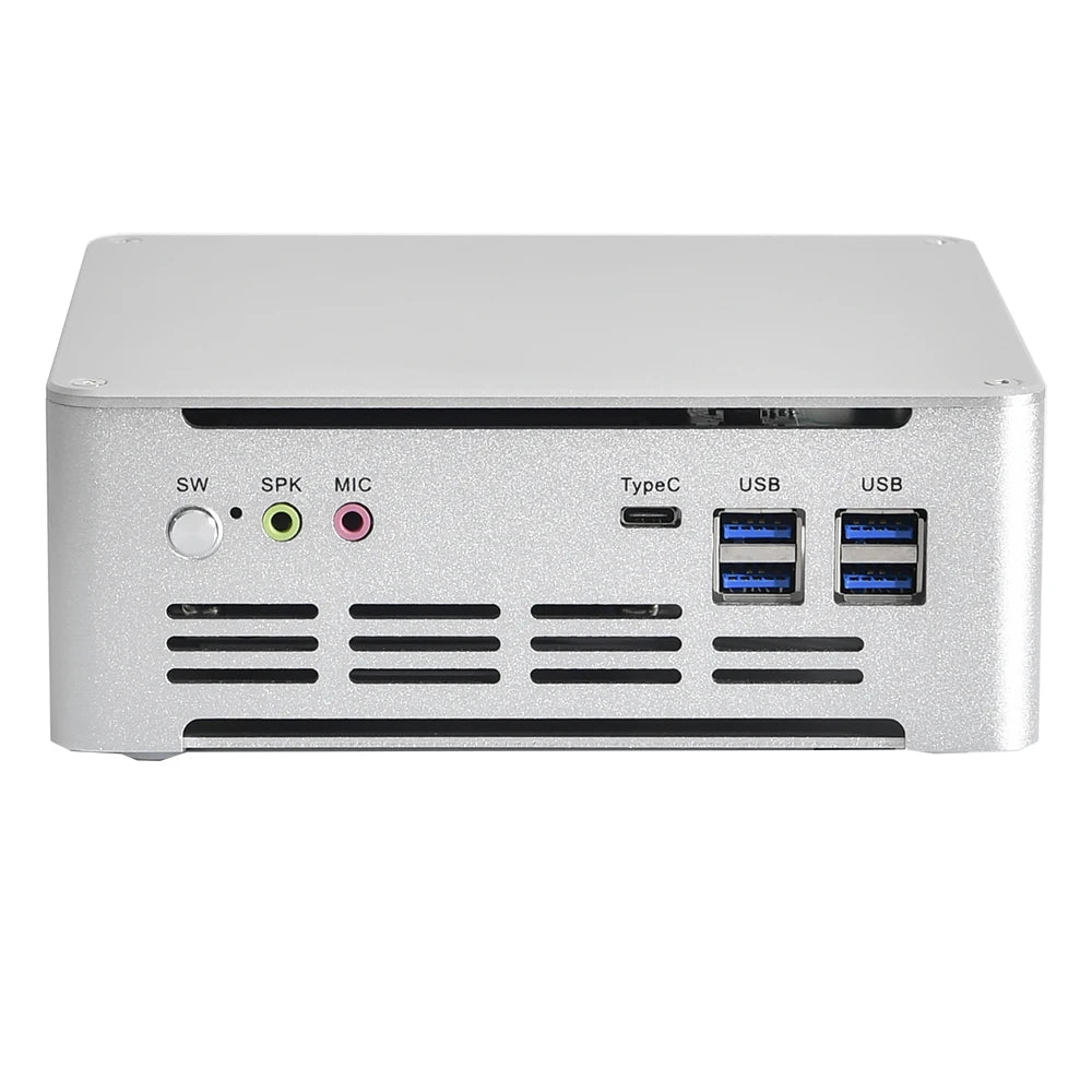New Intel Desktop PC Gaming I5-7300HQ Mini LCD Display Windows 10 2*DDR4 M.2 NVMe Video Editing HTPC Digital Signage 3-Year