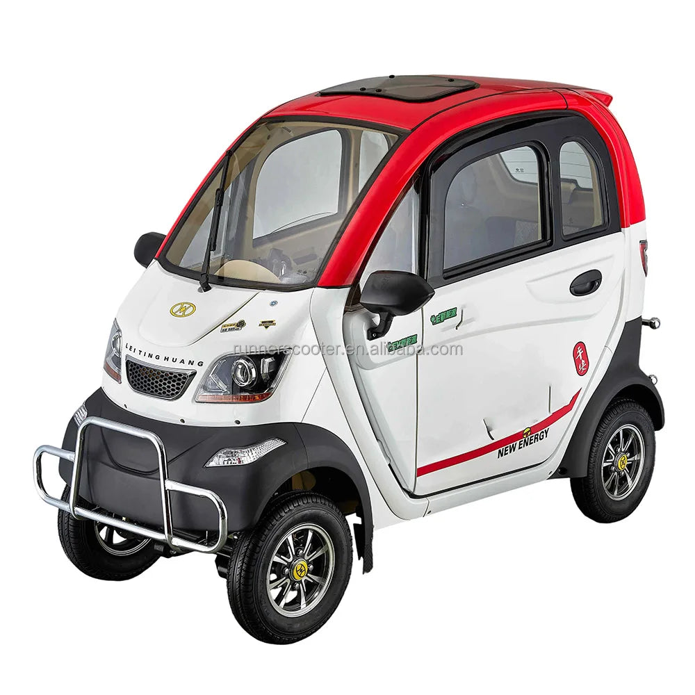 4 Wheel 2 Doors Fully Enclosed Lead Acid or Lithium Battery Mobility Scooter /Mini Electric Car 45km/h 60-75km Range