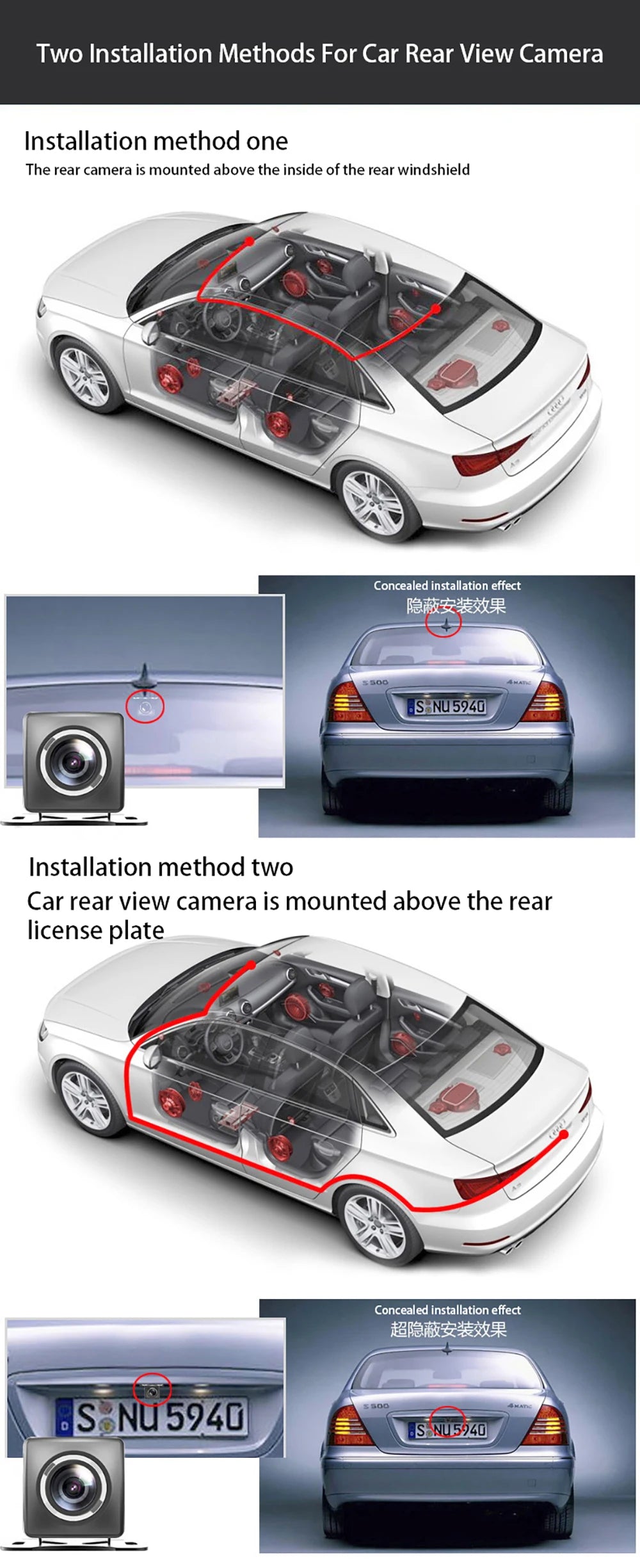 10 Inch Touch Screen Stream Media Car DVR Dash Cam Dual Lens Rear View Mirror Auto Dashcam Video Recorder Car HD Dash Camera