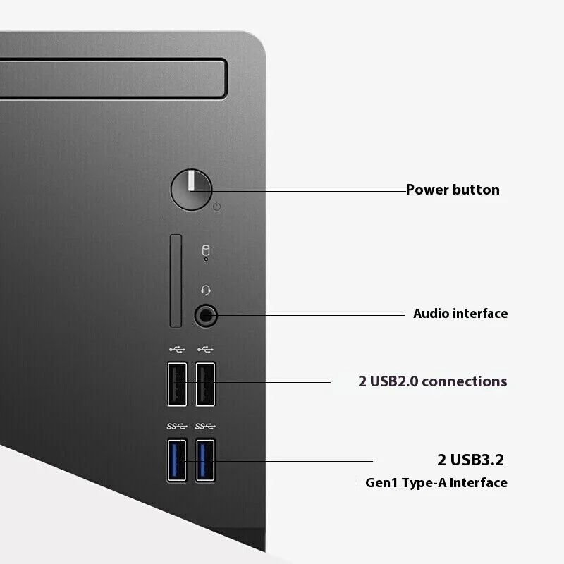 Ordinateur Portable De Ll Vostro  Desktop V3910 I5-12400 8g 512g Workstation Pc Computer