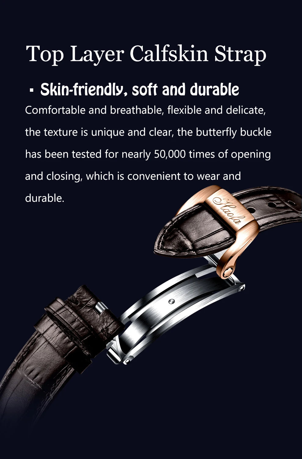 Haofa Manual Tourbillon Mechanical Watches For Men Waterproof Skeleton Luxury Sapphire Flying Tourbillon Movement Men Watch 1940