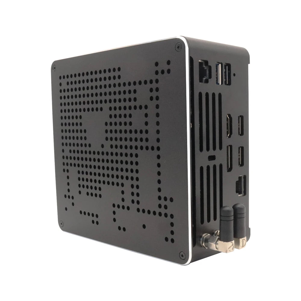 Intel Xeon 2176M ECC RAM Win11 Mini Gaming PC 2*DDR4 NVME 2Lans Office Gamer Desktop Mini Computer 2286M Web Mini Server Host