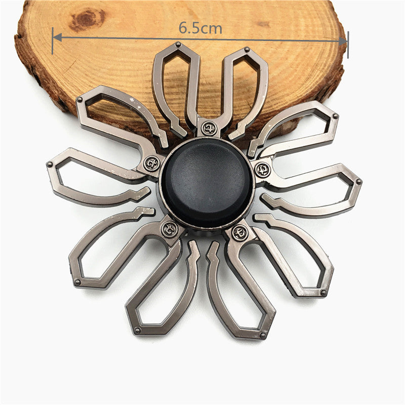 Colorful Metal Fidget Hand Spinner Finger Focus Toy Adult Rainbow Zinc Alloy Ninja Shuriken Sharingan Toys for Adult Bearing Toy