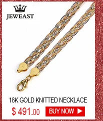 18k Gold Necklace New Weaving Wide Chain Unisex Women Men Girl Party Wedding Jewelry Trendy Hot Sale 2025 New Good Real 750 nice