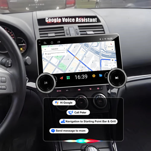 10.1Inch Universal Android Audio GPS Car Radio Double Knob 2K Diamond Wireless CarPlay DSP MirrorLink Amplifier Radio