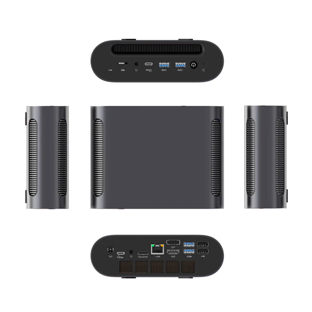 TOPTON AMD AI Mini PC R7 8845HS Oculink 2*USB4.0 2*M.2 PCIe 2*DDR5 5600 2.5G LAN Mini Gaming PC 8K Desktop Computer WiFi6