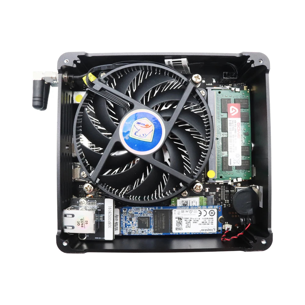 Intel Xeon 2176M ECC RAM Win11 Mini Gaming PC 2*DDR4 NVME 2Lans Office Gamer Desktop Mini Computer 2286M Web Mini Server Host