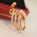 woman man ring 18k gold diamonds