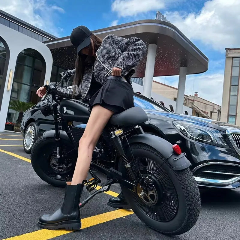 2025 Fatebike Ebike Reservation Remote Power off City Electric Bicycle Wide Fat Tire Electric Bike Outdoor Commuting E Bike