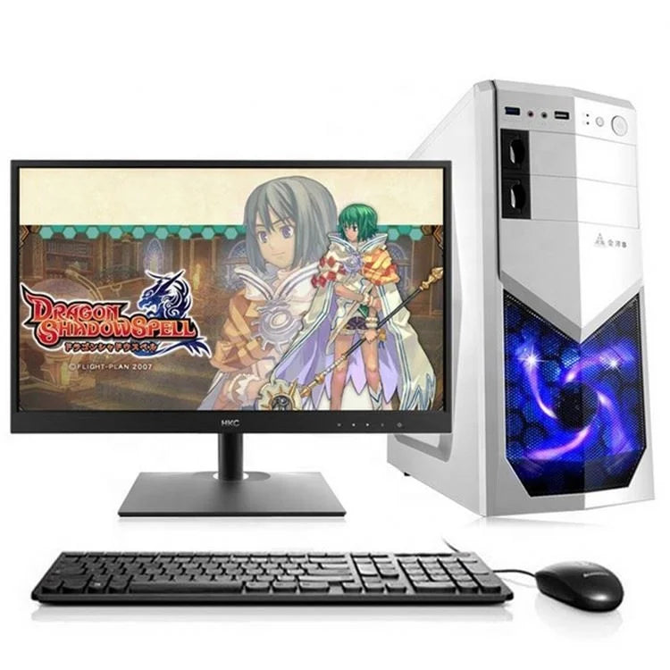 Low Cost Stock Product Desktop Computer 21.5 Inch Core I5 I7 Win10 System Unit 16GB 8GB RAM HDD SSD Cheap Price Oem Gaming Pc