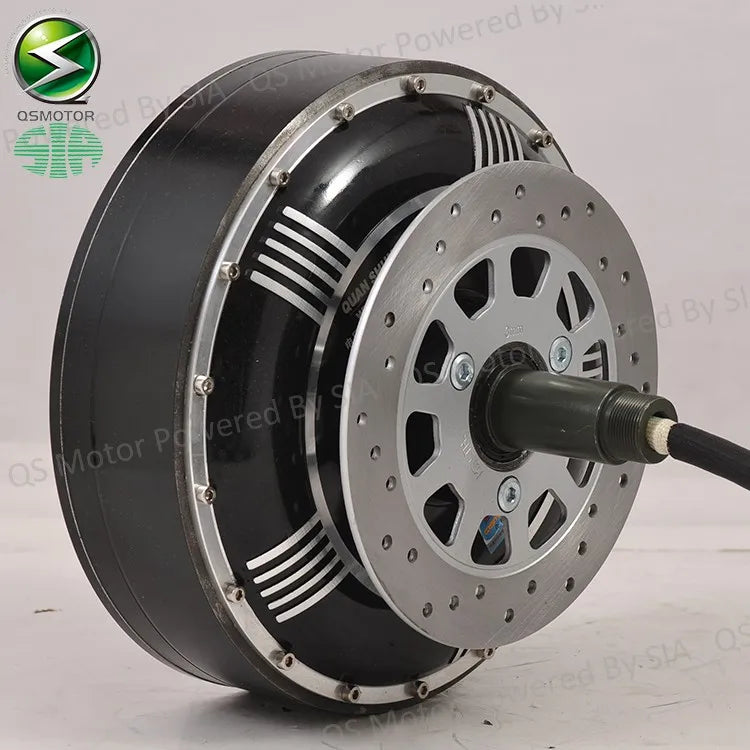 QSMOTOR 8000W Permanent Magnet Brushless DC Electric Car Hub Motor Conversion Kit 48V-72V Kelly Controller DIY IP54 Waterproof