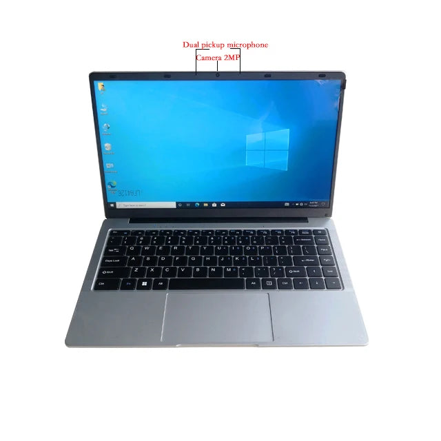 15.6-Inch Ultra-Thin Laptop Intel N5095 Quad-Core 2.1GHz 1TB SSD Windows 11 Education Fingerprint Recognition Built-in for