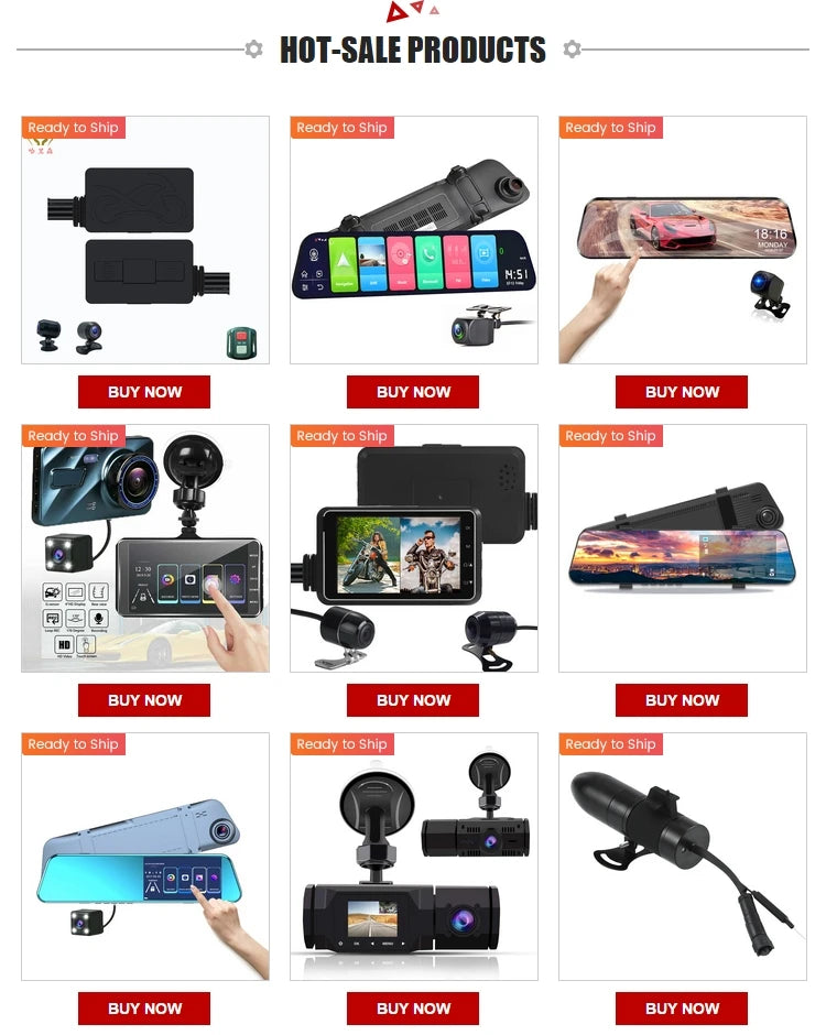 10 Inch Touch Screen Stream Media Car DVR Dash Cam Dual Lens Rear View Mirror Auto Dashcam Video Recorder Car HD Dash Camera