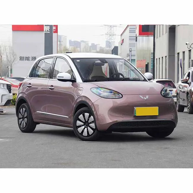 Wuling Mini Ev New Energy Vehicles Chinese Electric Mini Car Hot Selling 4-Seat Adult Automatic Gearbox FWD Euro VI Leather