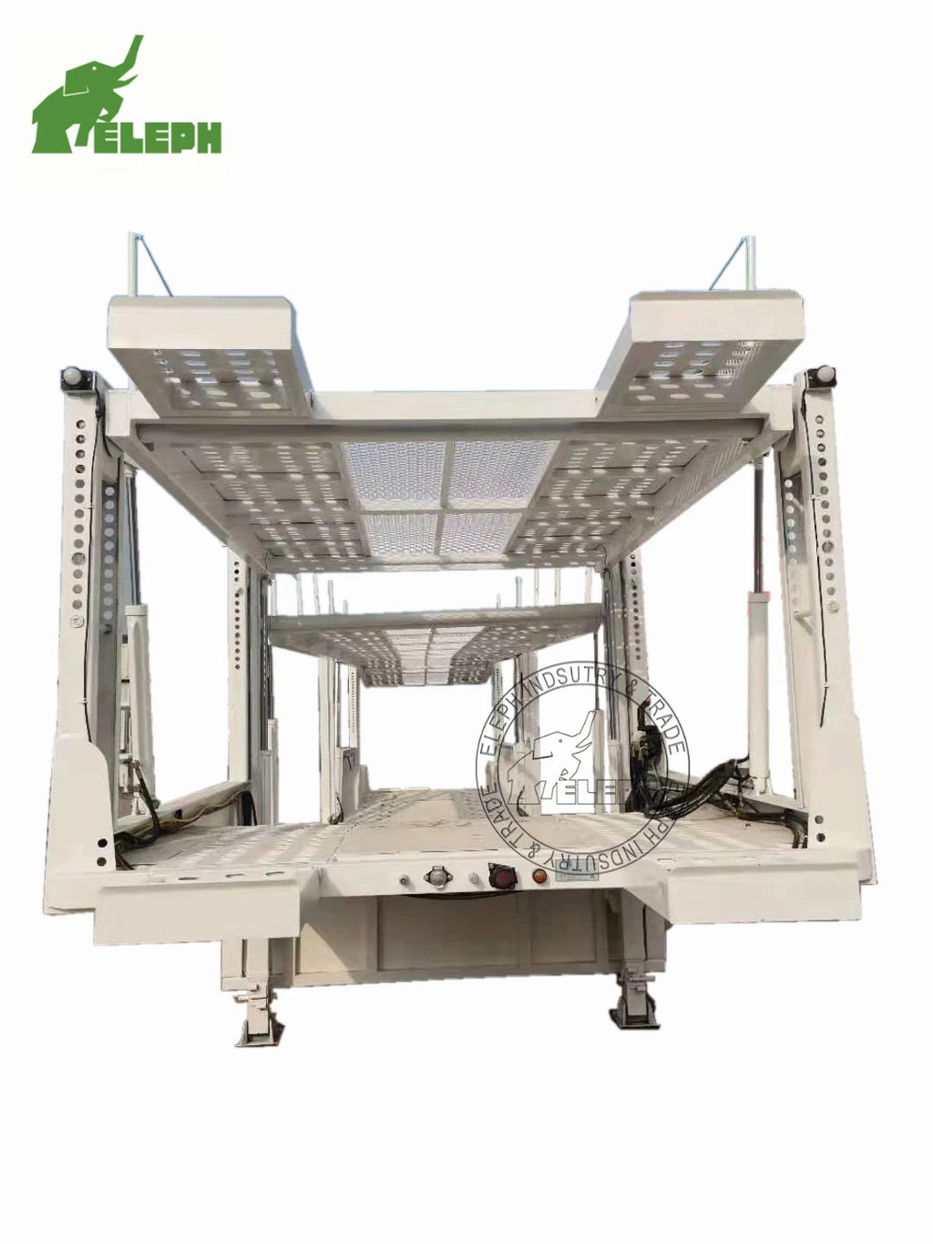 Enclosed Vehicle Car Carrier Transport Semi Trailer for SUV Luxury Race Car Transporting