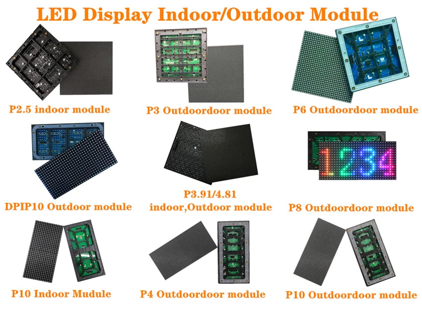 Outdoor LED Screen P10 Full Color 640*640mm Waterproof IP65 64*64 Pixels SMD RGB LED Display Panel Big Billboard