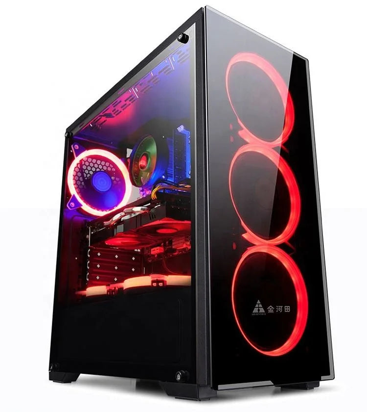 New Quite Core I9 System Unit 16GB Ram GTX 1660 6GB GPU 24 Inch Monitor Desktop Computer Cheap Price Best Quality New Gaming Pc